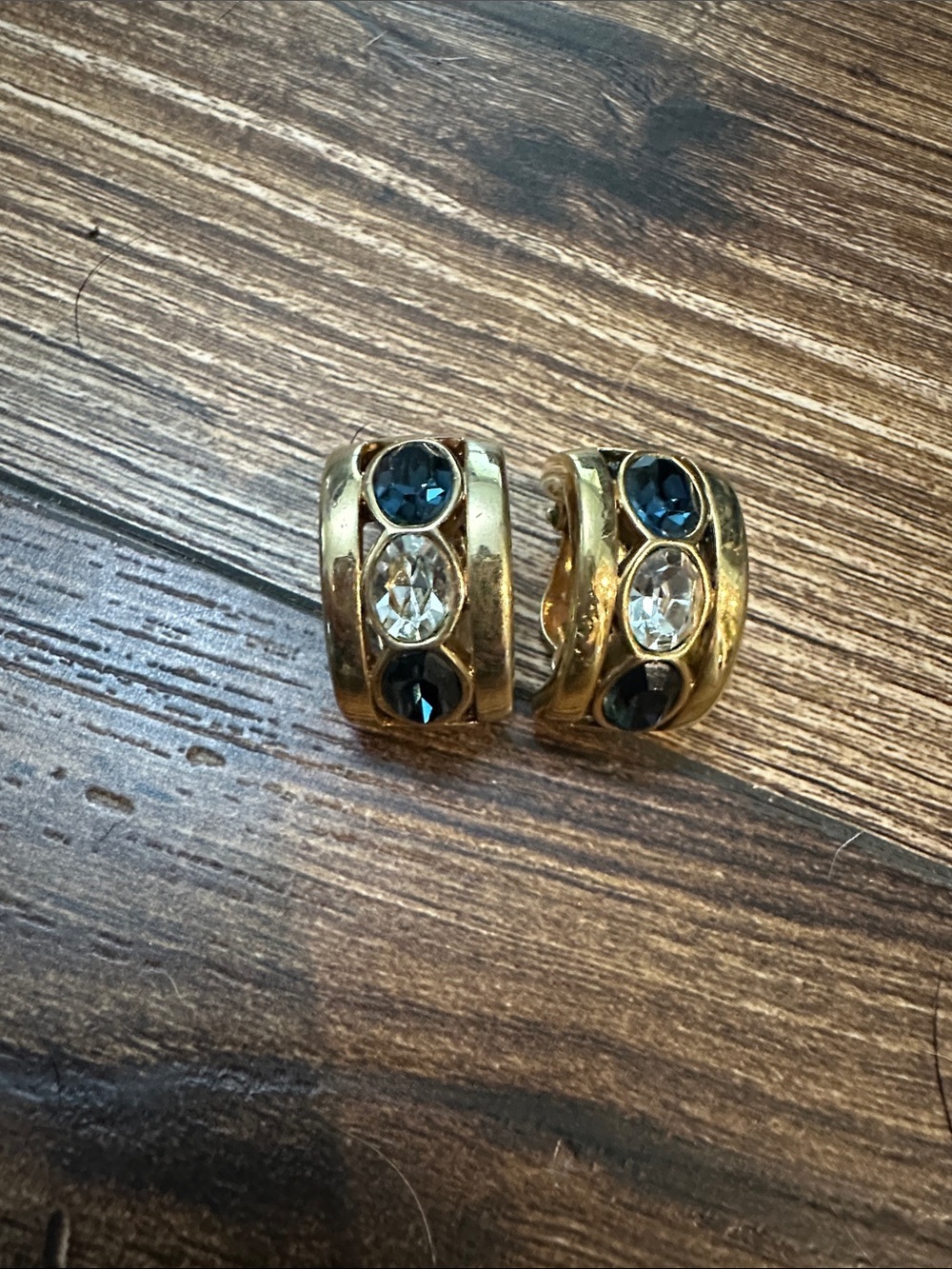 Vintage Swarovski SAL clip on style earrings